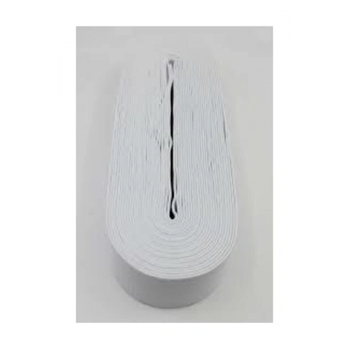 3,5 cm Beyaz Bel Don Paça Lastiği Yassı Geniş Lastik 10 M Lateks