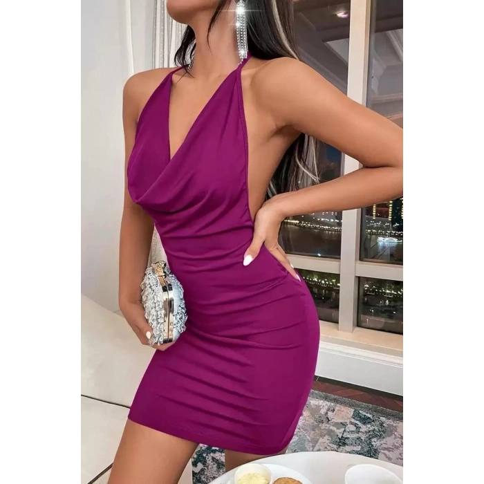 Dekolteli Mini Elbise, Fantezi Elbise