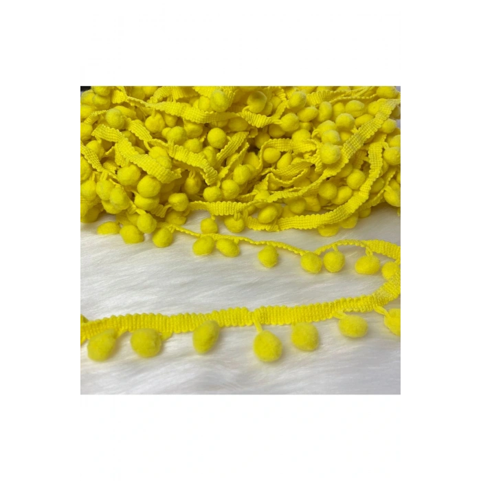 Sarı Şerit Ponpon 1 MT
