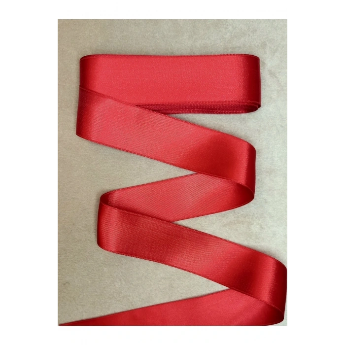 4 Cm Kırmızı Saten Kurdele 5 Metre Bir Top,saten,seten, Kurdale,kurdale 4 Cm Enli Saten Kurdela