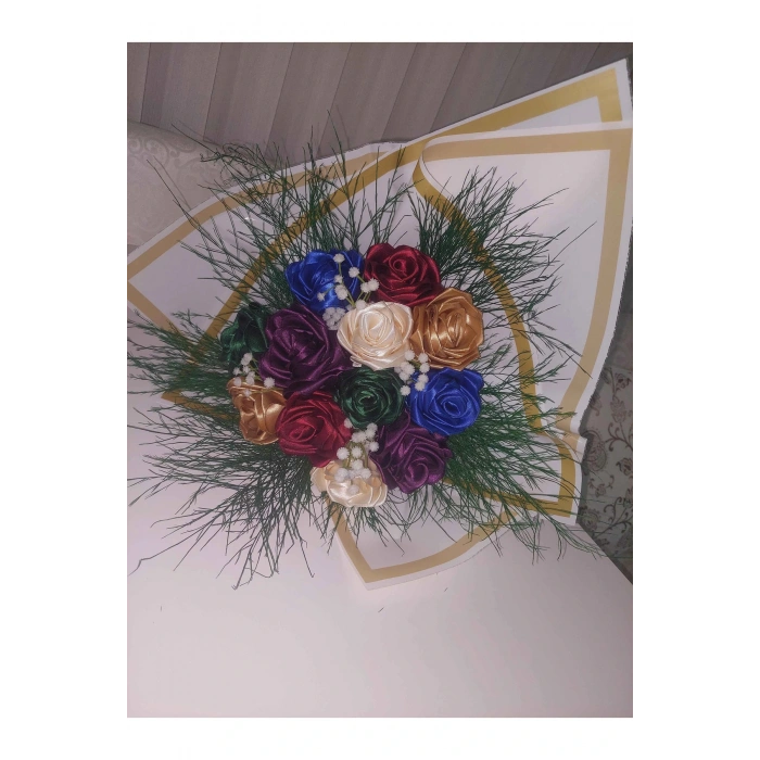 4 Cm Kırmızı Saten Kurdele 5 Metre Bir Top,saten,seten, Kurdale,kurdale 4 Cm Enli Saten Kurdela