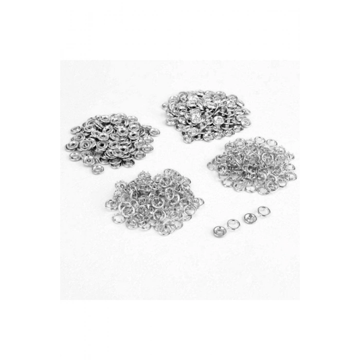 9.5mm Nikel Gümüş Bebe Çıtçıt 100 Adet