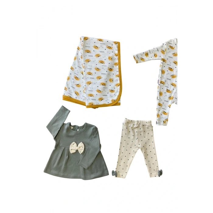 Yeni Doğan Kız Bebek Hediyelik Seti Kutulu