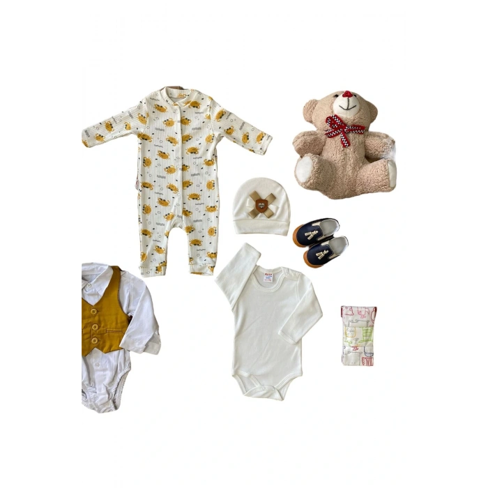 Yeni Doğan Erkek Bebek Hediyelik Seti Kutulu