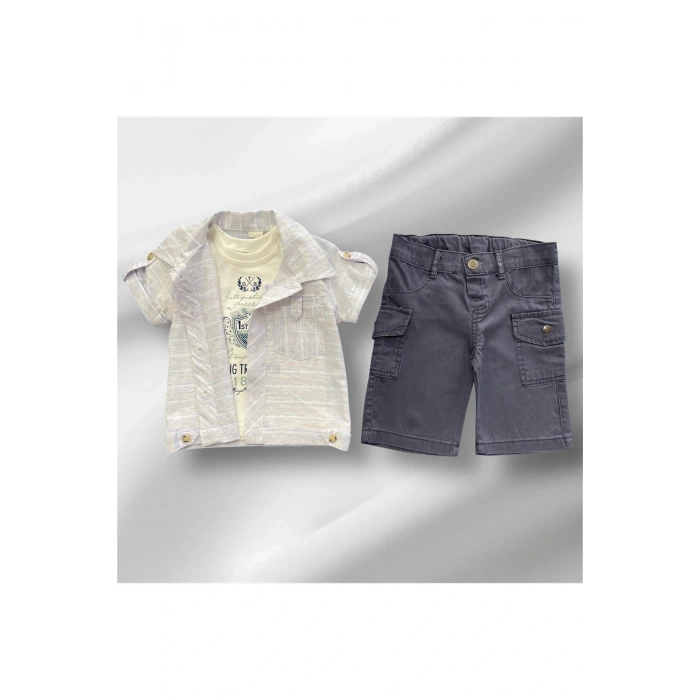 Erkek Çocuk Şortlu Yazlık Takım 3LÜ