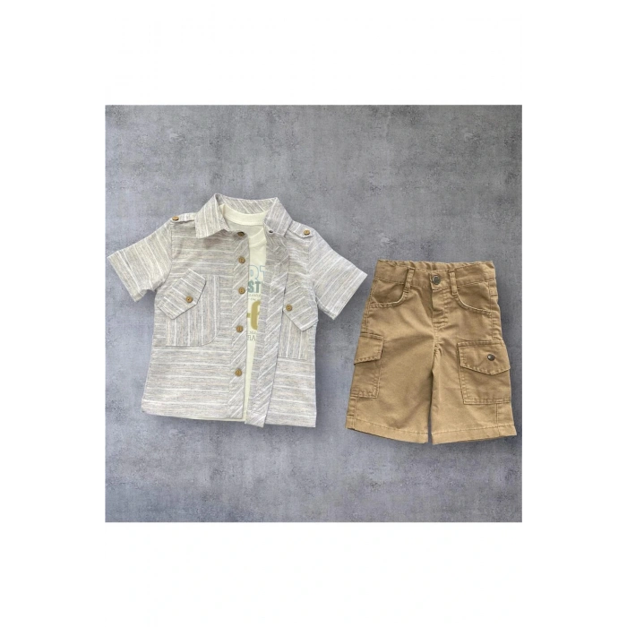 Erkek Çocuk Şortlu Yazlık Takım 3LÜ