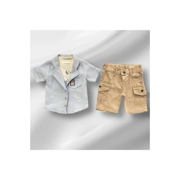 Erkek Çocuk Şortlu Yazlık Takım 3LÜ