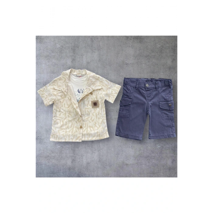 Erkek Çocuk Şortlu Yazlık Takım 3LÜ