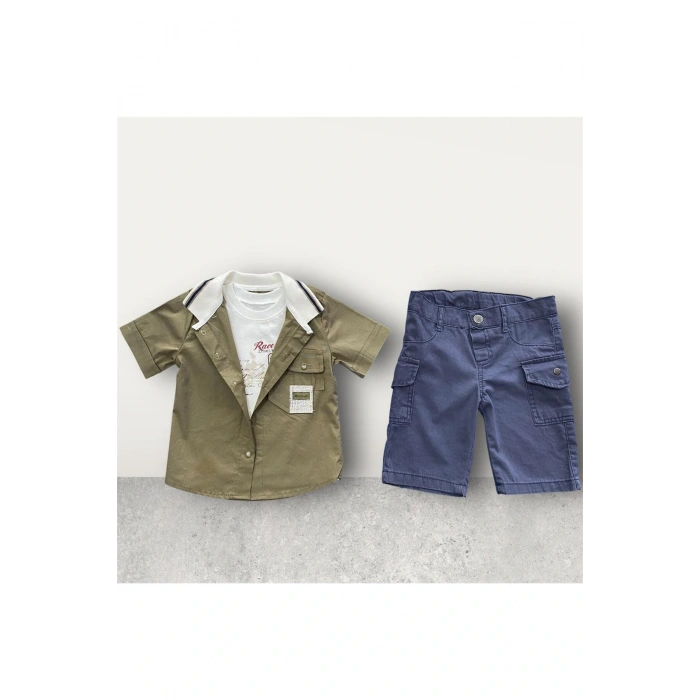 Erkek Çocuk Şortlu Yazlık Takım 3LÜ