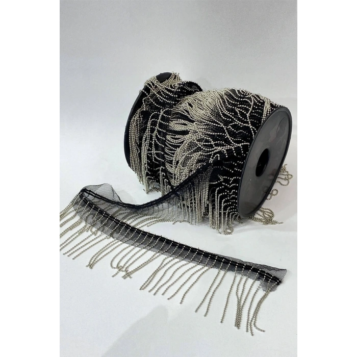 Dekoratif Şerit Aksesuar Zincirli Püsküllü Saçak Şerit – Dekoratif Şerit