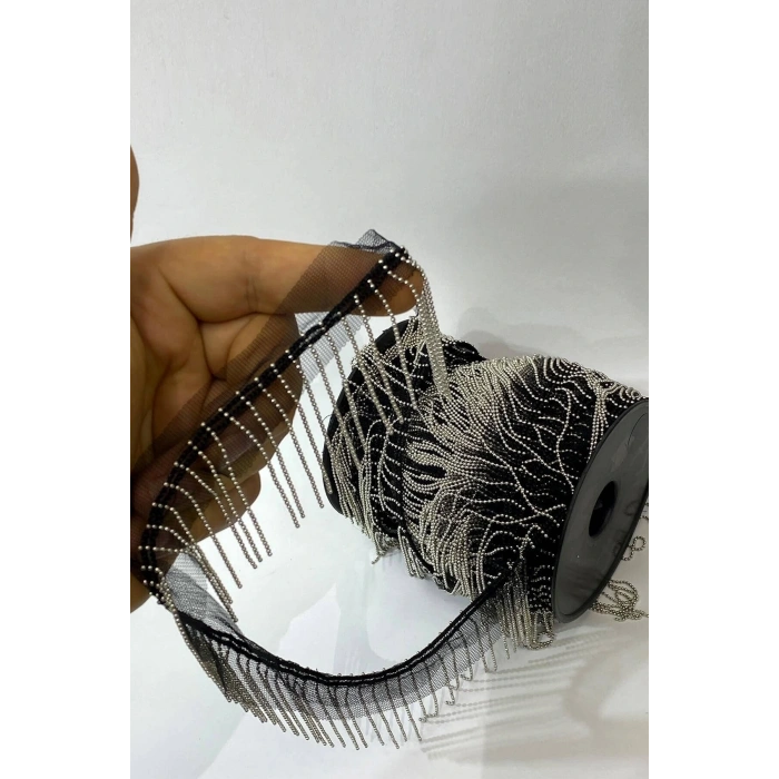 Dekoratif Şerit Aksesuar Zincirli Püsküllü Saçak Şerit – Dekoratif Şerit