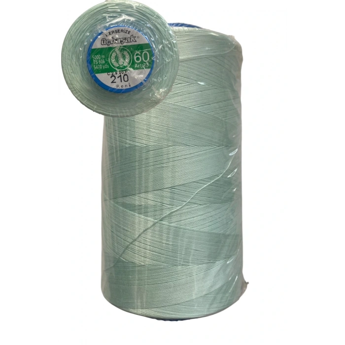 Üçbaşak Dikiş İpi 60No Merserize Pamuk İpliği 5000m 1 ADET 210No
