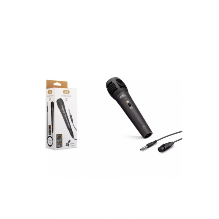 Subzero TV60 Mono Jack Girişli 2 Metre Kablolu Karaoke Mikrofon