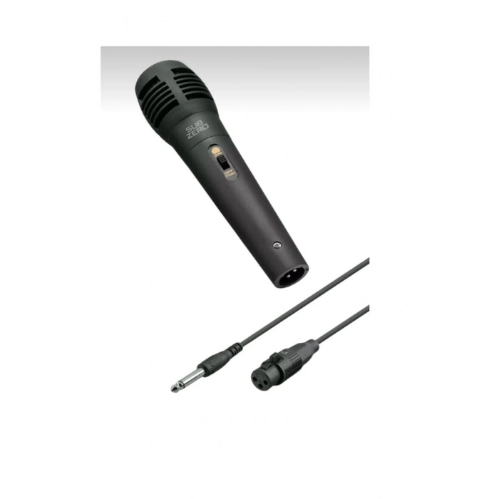 Subzero TV60 Mono Jack Girişli 2 Metre Kablolu Karaoke Mikrofon