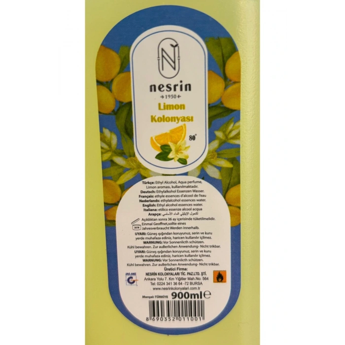 Nesrin Limon Kolanyası 900ml