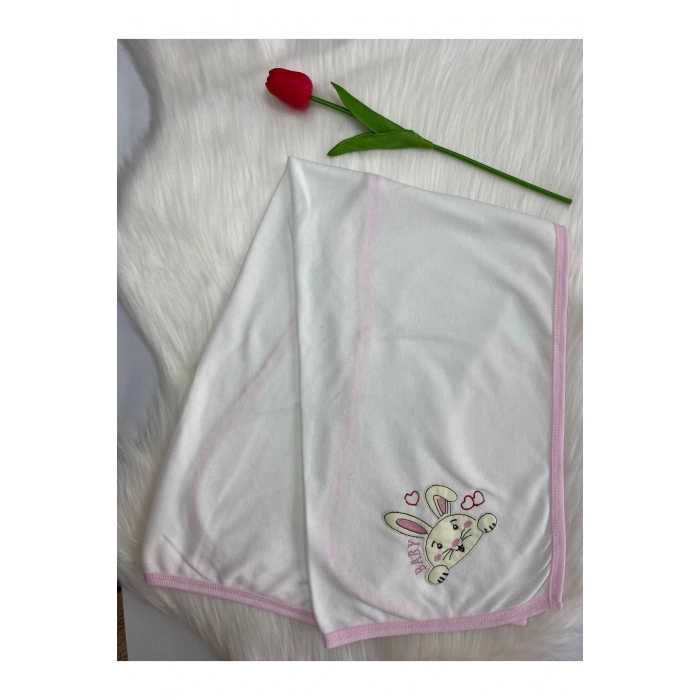 Desenli Tek Katlı Bebek Battaniyesi