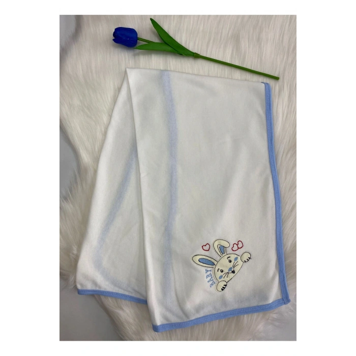 Desenli Tek Katlı Bebek Battaniyesi