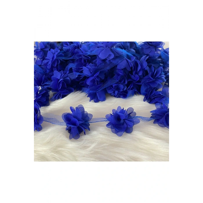 Lazer Kesim Şifon Çiçek 12 ADET