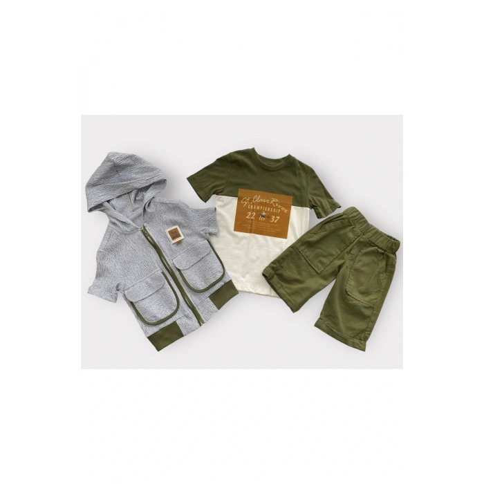 Erkek Çocuk Şortlu Yazlık Takım 3LÜ