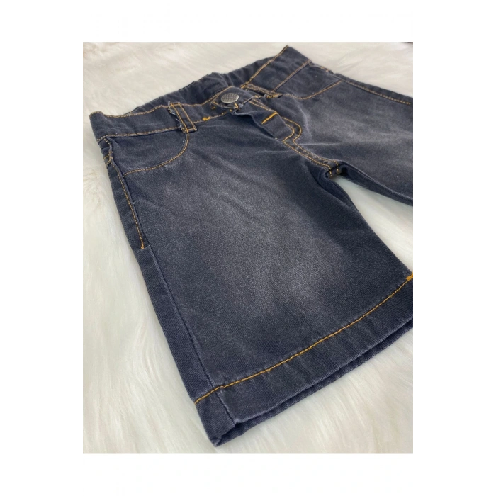 Erkek Çocuk Cepli Kot Şort