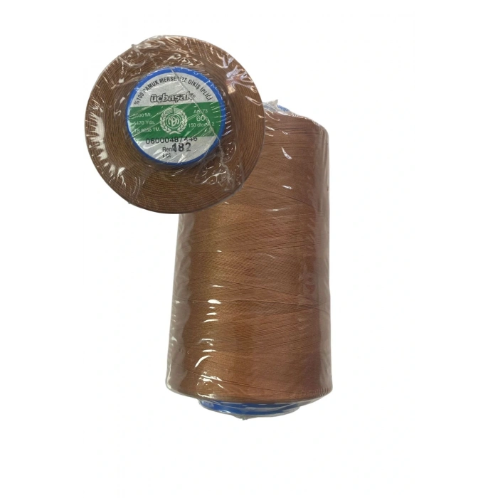 Üçbaşak Dikiş İpi 60No Merserize Pamuk İpliği 5000m 1 ADET