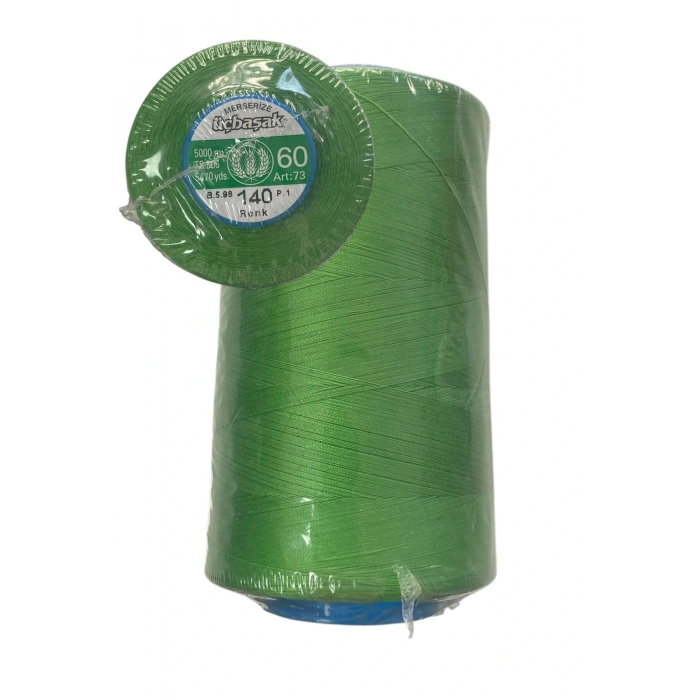 Üçbaşak Dikiş İpi 60No Merserize Pamuk İpliği 5000m 1 ADET
