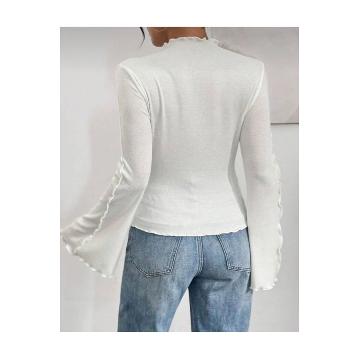 Kadın İspanyol Kol Şık Bluz