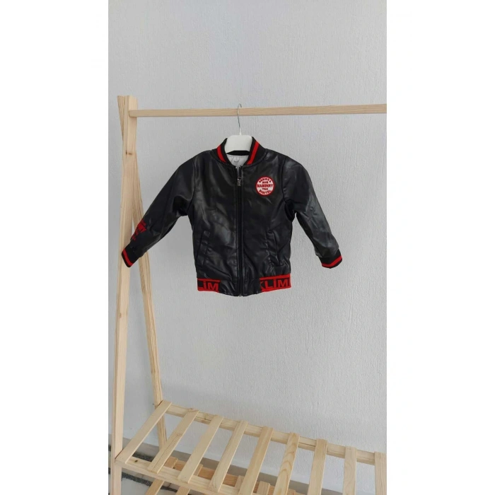 Erkek Çocuk Deri Mont