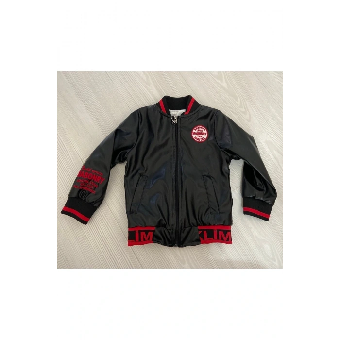 Erkek Çocuk Deri Mont