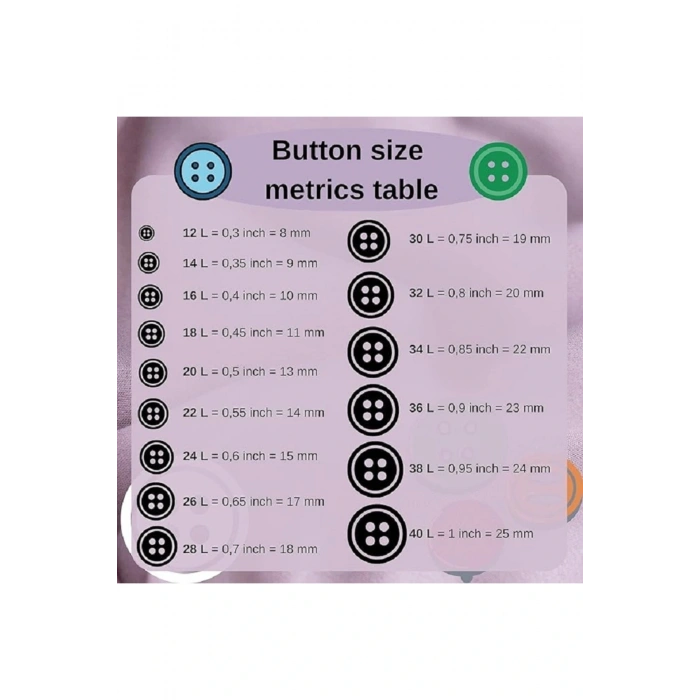 4 DELİK BEYAZ DÜĞME - 28 BOY - 50 ADET