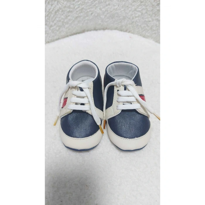 Bağcıklı Erkek Bebek Patik Ayakkabı 13cm