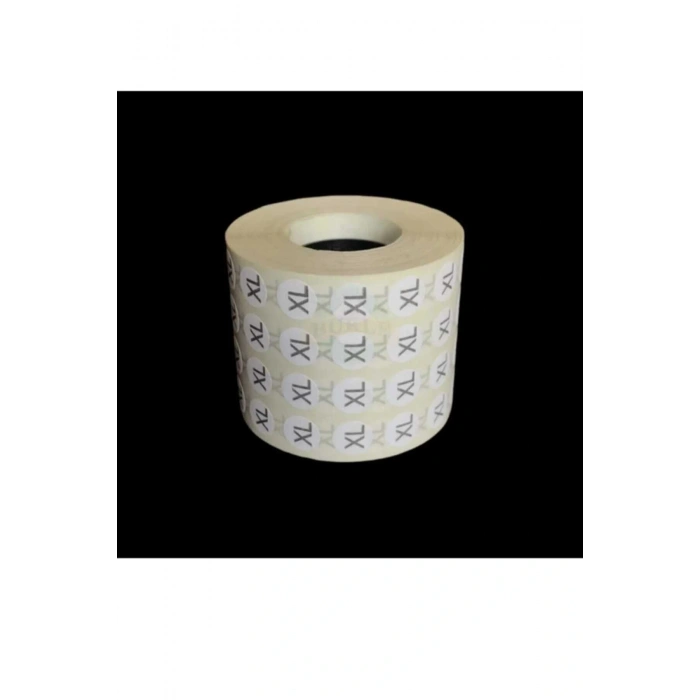 XL Beden Yapışkanlı Etiket - Sticker ( 5000 Adet )