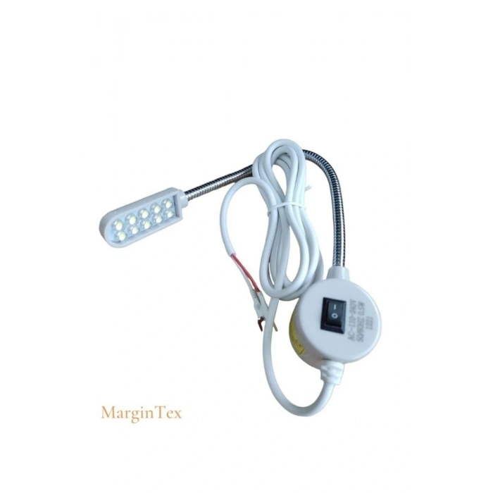 Spiral Dikiş Makinası Lambası Mıknatıslı 10 Ledli