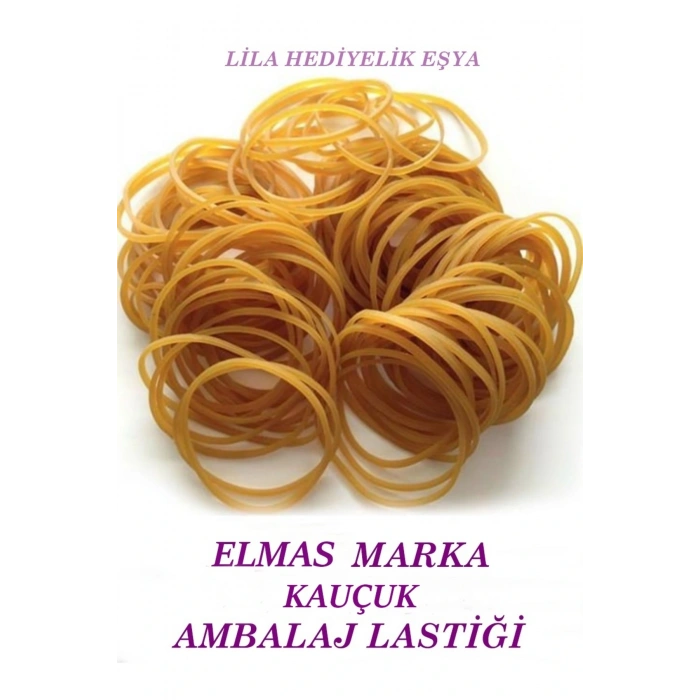 1000 Adet Kauçuk Elmas Marka Ambalaj Lastiği  / Paket Lastiği / 40 mm /