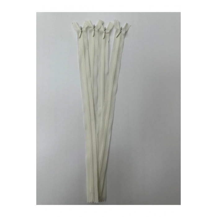 GİZLİ FERMUAR 35 CM BEYAZ 50 ADET
