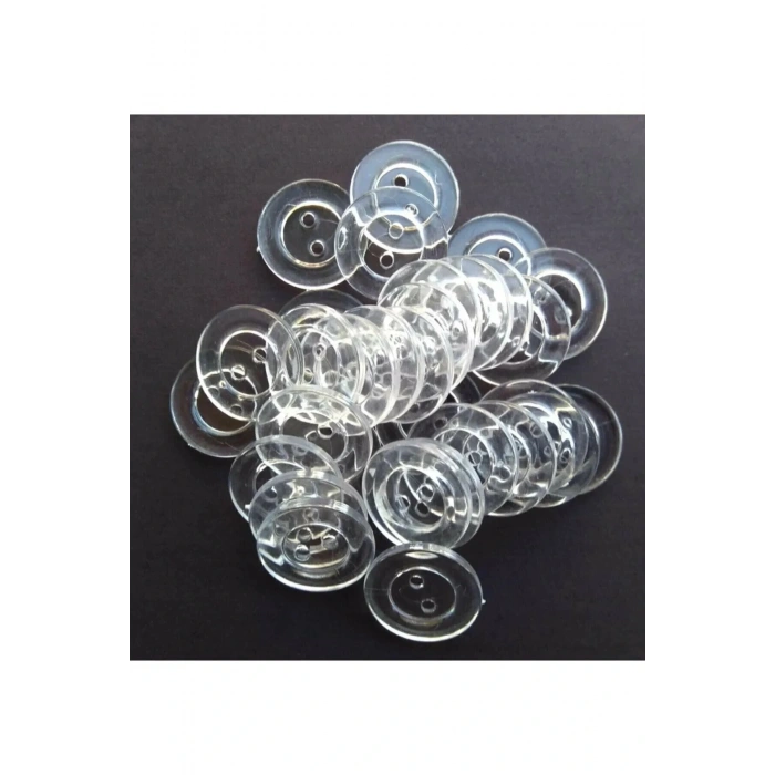 200 Adet Şeffaf Yorgan, Nevresim Düğmesi 28 Boy(17,8MM) 200 Adet