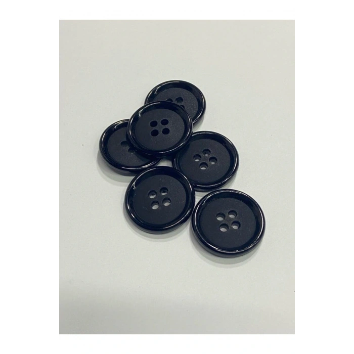 Trençkot Mont Düğmesi Italyan Düğme 20lı Set Siyah 2,5 Cm (M8926)