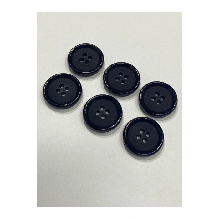 Trençkot Mont Düğmesi Italyan Düğme 20lı Set Siyah 2,5 Cm (M8926)