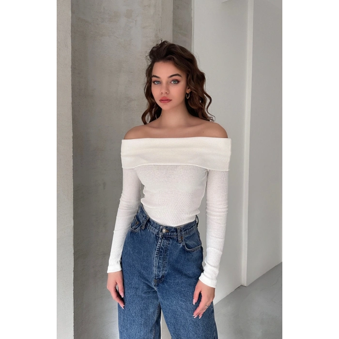 MADONNA YAKA KAŞKORSE BLUZ