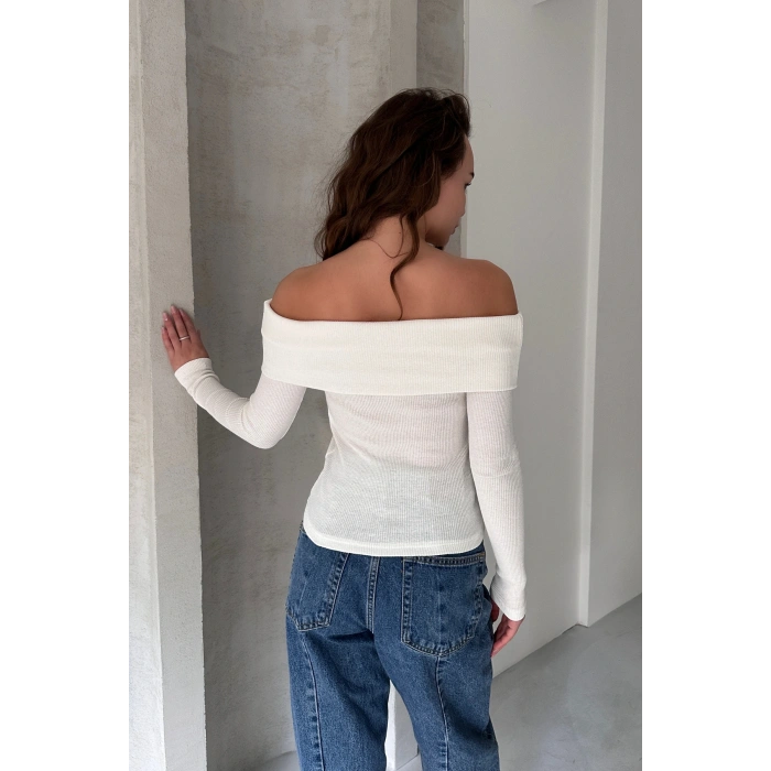 MADONNA YAKA KAŞKORSE BLUZ