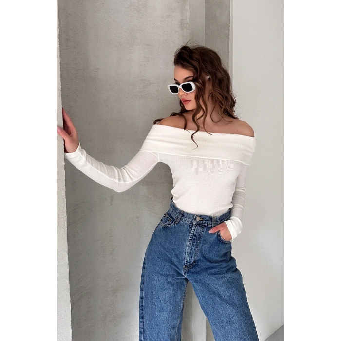 MADONNA YAKA KAŞKORSE BLUZ