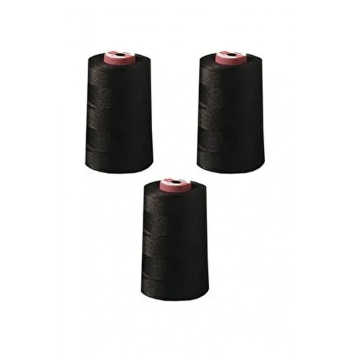 Overlok Ipliği Ev Tipi(3 AD. SİYAH)