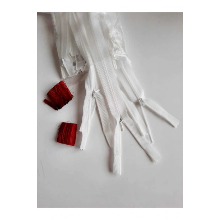 Gizli Fermuar 40 Cm Krem ( Ekru ) 2 Adet.