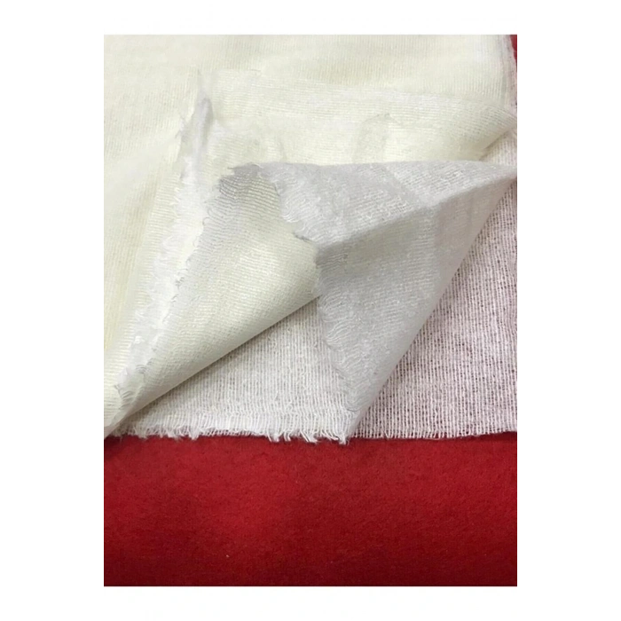 45 GR Tek Tarafı Yapışkanlı Bez Tela  30 CM  Beyaz Yapışkan 1 Metre