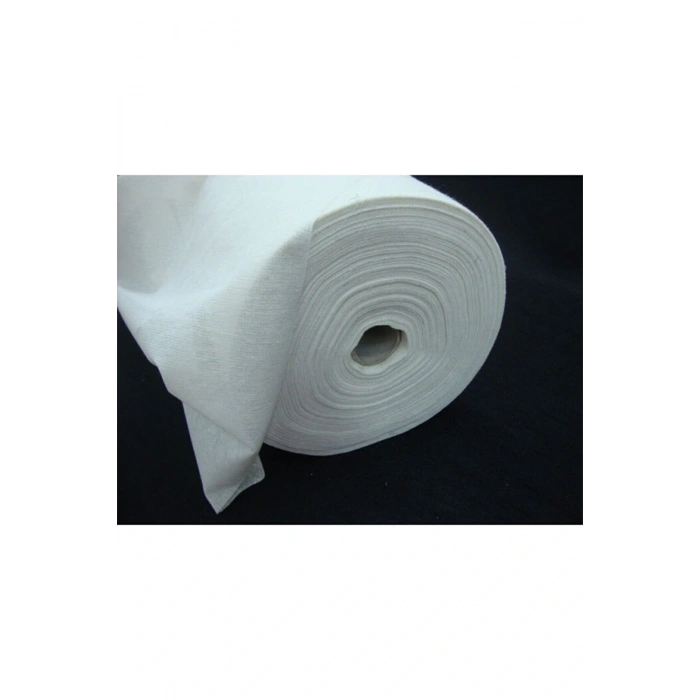 45 GR Tek Tarafı Yapışkanlı Bez Tela  30 CM  Beyaz Yapışkan 1 Metre