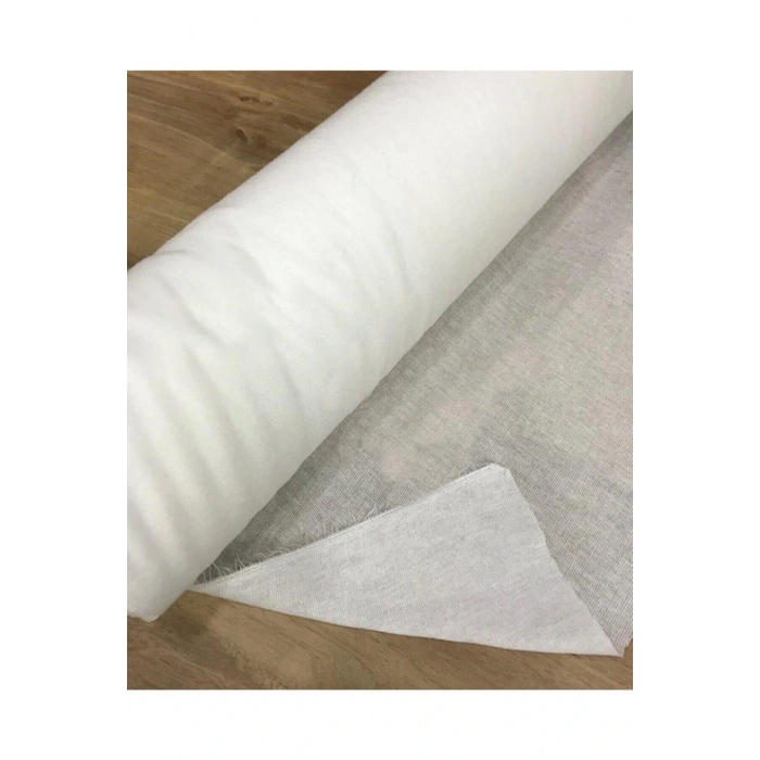 45 GR Tek Tarafı Yapışkanlı Bez Tela  30 CM  Beyaz Yapışkan 1 Metre