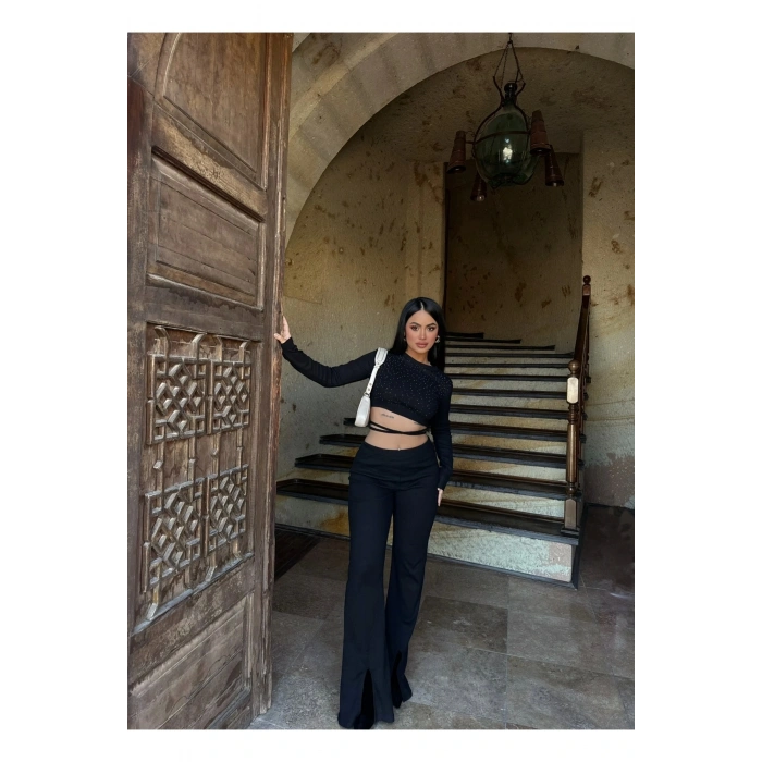 Taş Detaylı Kaşkorse İkili Takım