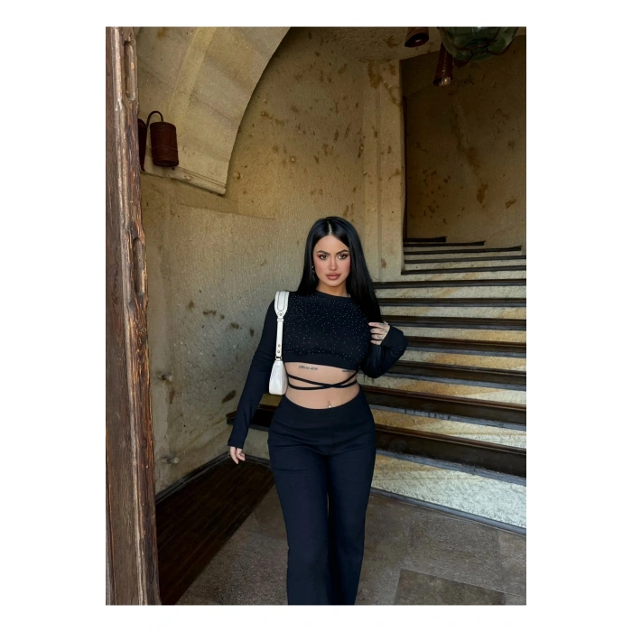 Taş Detaylı Kaşkorse İkili Takım