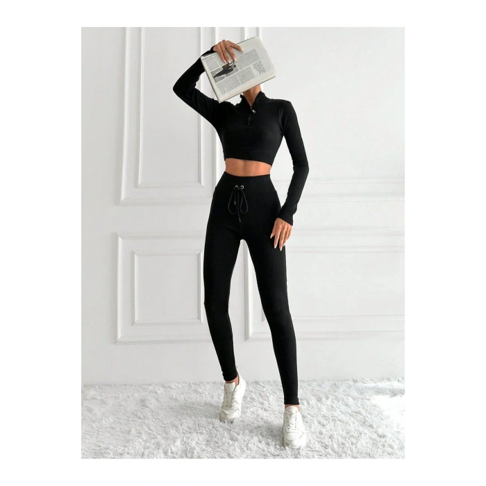 KAŞKORSE KUMAŞ PARMAK GEÇMELİ FERMUARLI TAYTLI TAKIM