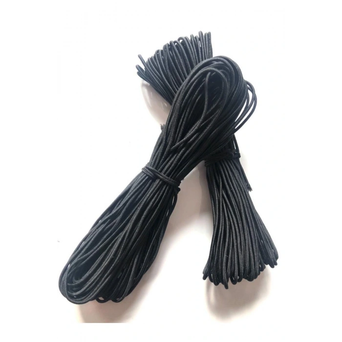 Ince Siyah Fitil Lastik Takribi ( 20 Mt )